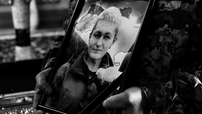 На Закарпатті попрощалися із загиблою на війні Надією Хрупіною
