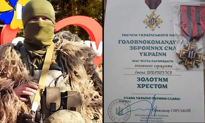 Захисника із Закарпаття нагородили “Золотим хрестом” Головнокомандувача ЗСУ