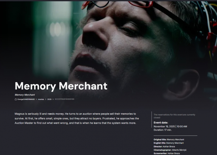 Дебютний фільм ужгородського режисера потрапив до програми престижного кінофестивалю