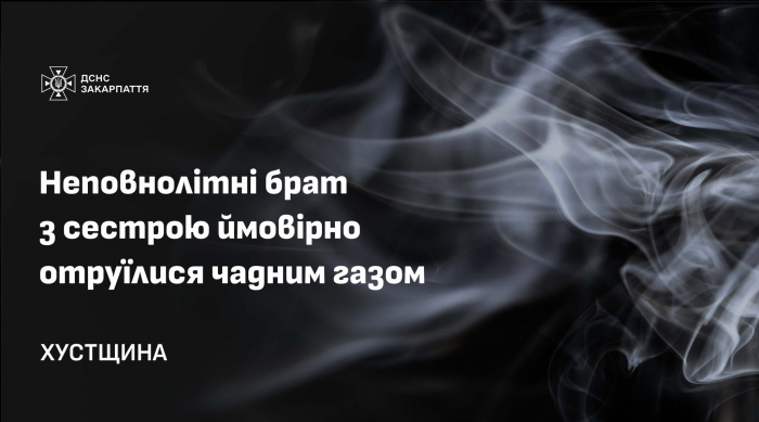 На Хустщині отруїлися неповнолітні брат і сестра - ймовірно, через чадний газ
