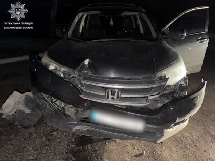 В Ужгороді затримали водія з ознаками сп’яніння, який вчинив ДТП та залишив місце події