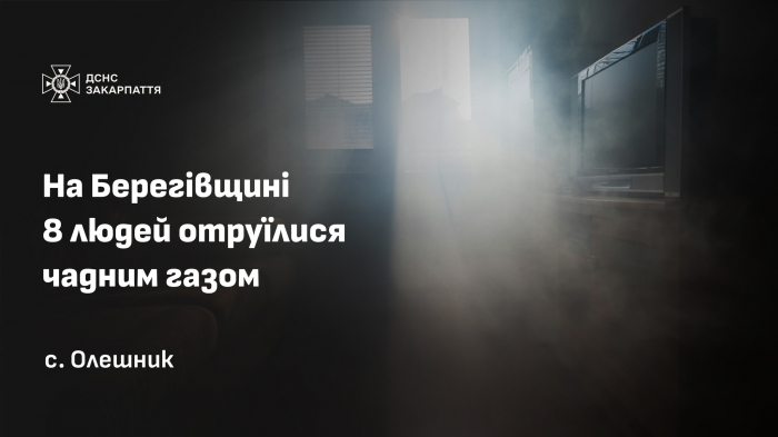 На Берегівщині 8 людей отруїлися чадним газом
