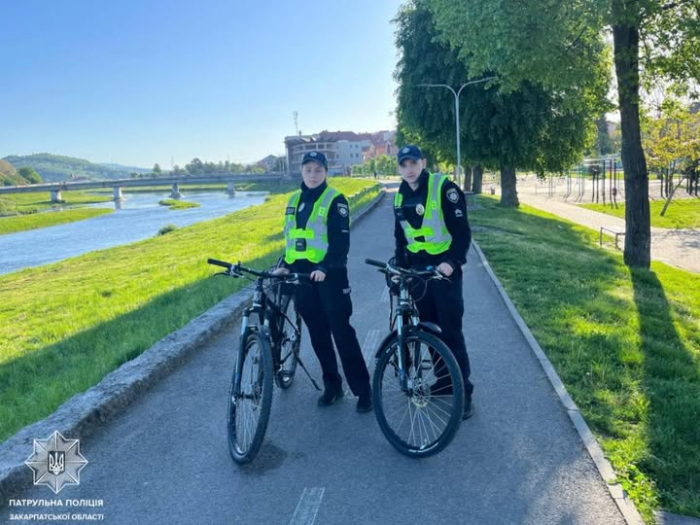 В Ужгороді та Мукачеві відновив роботу велопатруль