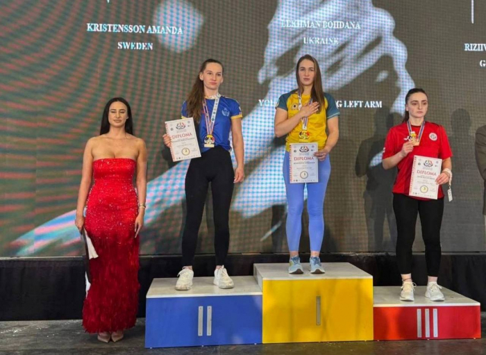 Юна закарпатка здобула перше золото для України на чемпіонаті Європи з армреслінгу