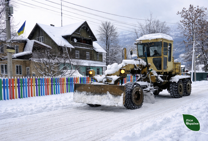У Карпатах лісівники допомагають громадам долати наслідки снігопадів (ФОТО)