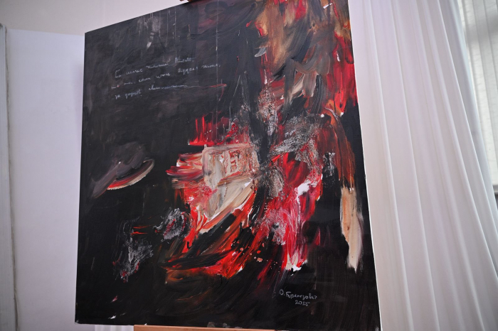 Презентація в Ужгороді картини «Народження і смерть заради життя»: вшанування пам’яті захисників через мистецтво