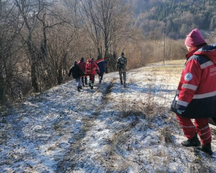 У горах на Закарпатті на чоловіка впало дерево, медики кілька кілометрів йшли на порятунок пішки
