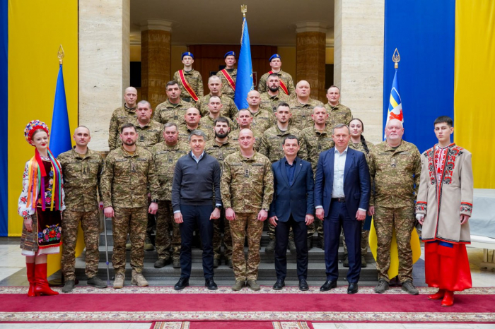 В Ужгороді вітали нацгвардійців