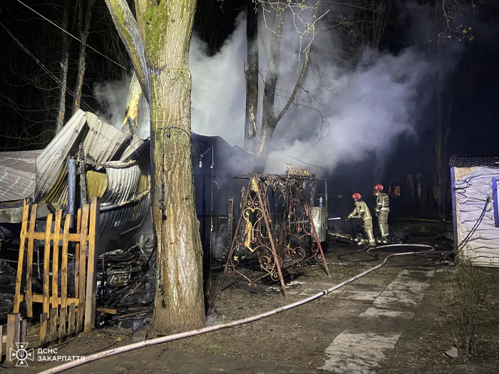 В Ужгороді вогнеборці ліквідували пожежу в закладі громадського харчування
