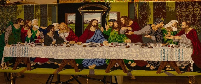 Біблійна виставка вишитих картин в Ужгородському греко-католицькому кафедральному соборі
