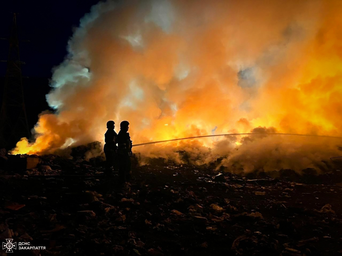 Упродовж квітня на Закарпатті зафіксовано 7 пожеж на сміттєзвалищах