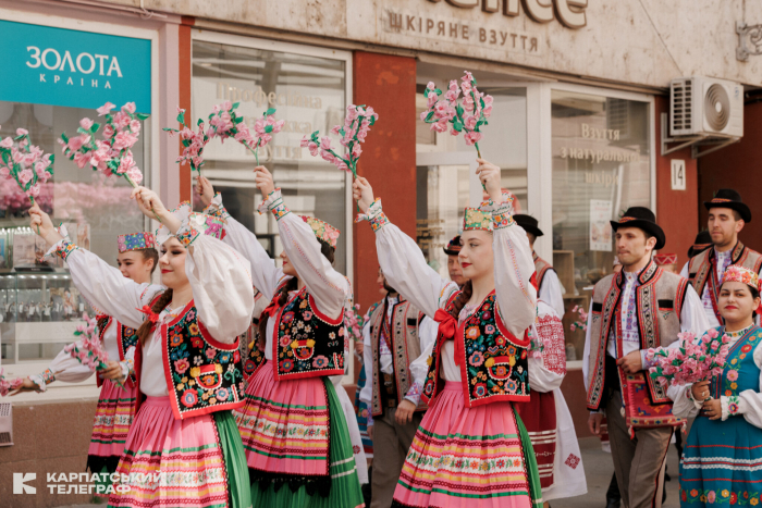 У межах «Сакура Фесту» в Ужгороді відбулася традиційна співоча хода
