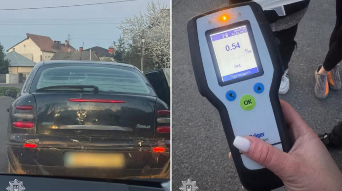 Керував без посвідчення та у стані сп’яніння: на Ужгородщині  зупинили порушника

