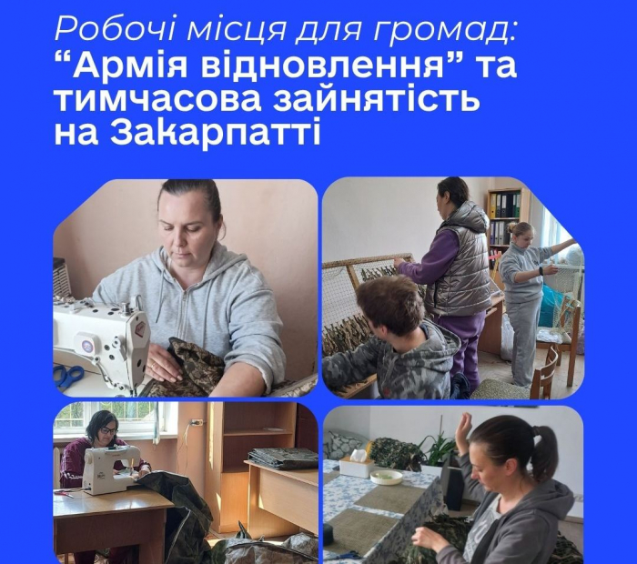 Робочі місця для громад: «Армія відновлення» та тимчасова зайнятість на Закарпатті

