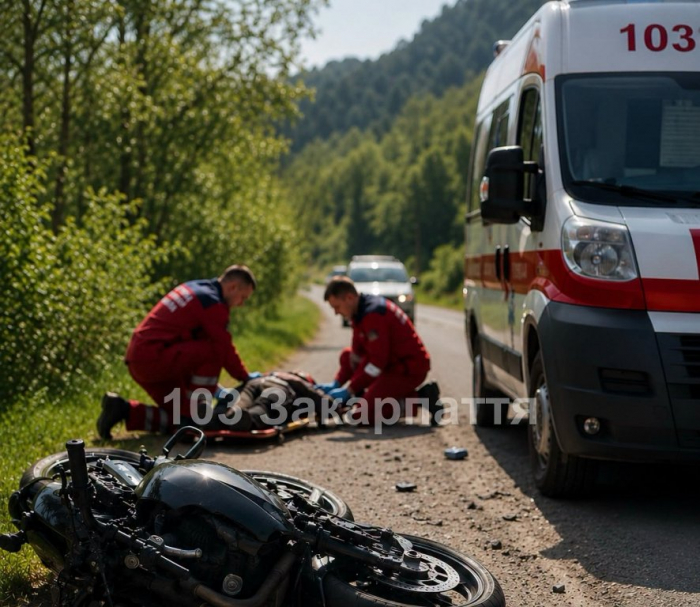 На Тячівщині внаслідок падіння з мотоцикла загинув 26-річний чоловік