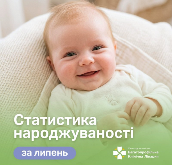 84 дівчинки, 121 хлопчик, серед яких сім двієнь, народилися в Ужгороді у липні